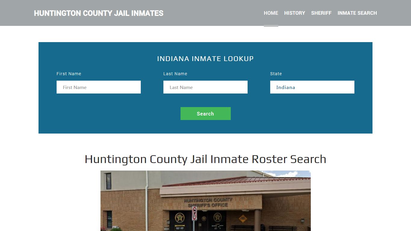 Huntington County Jail Inmate Roster Lookup, Huntington, IN